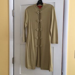 Shanghai Tang Asian-inspired long cardigan